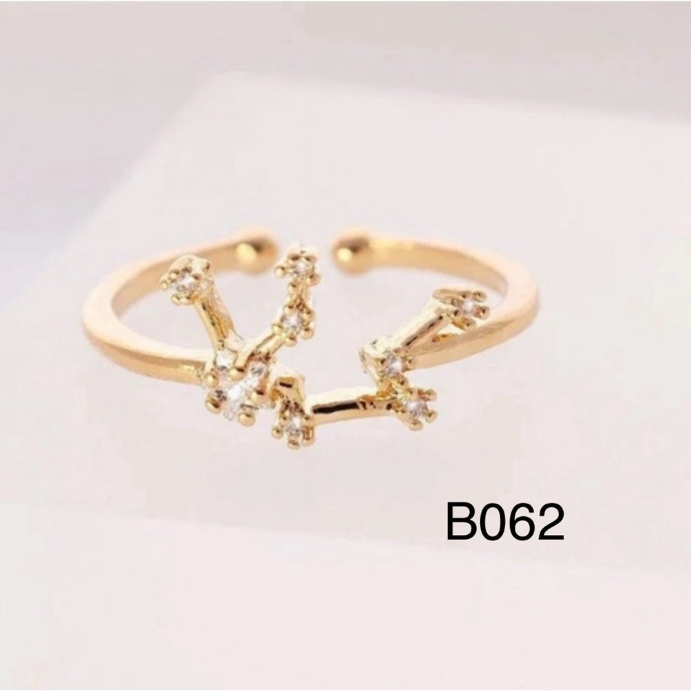 simply southern nwt yellow gold plated Aquarius ring adjustable NWT